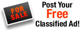 Click here to place your free classified AD's on this page for free